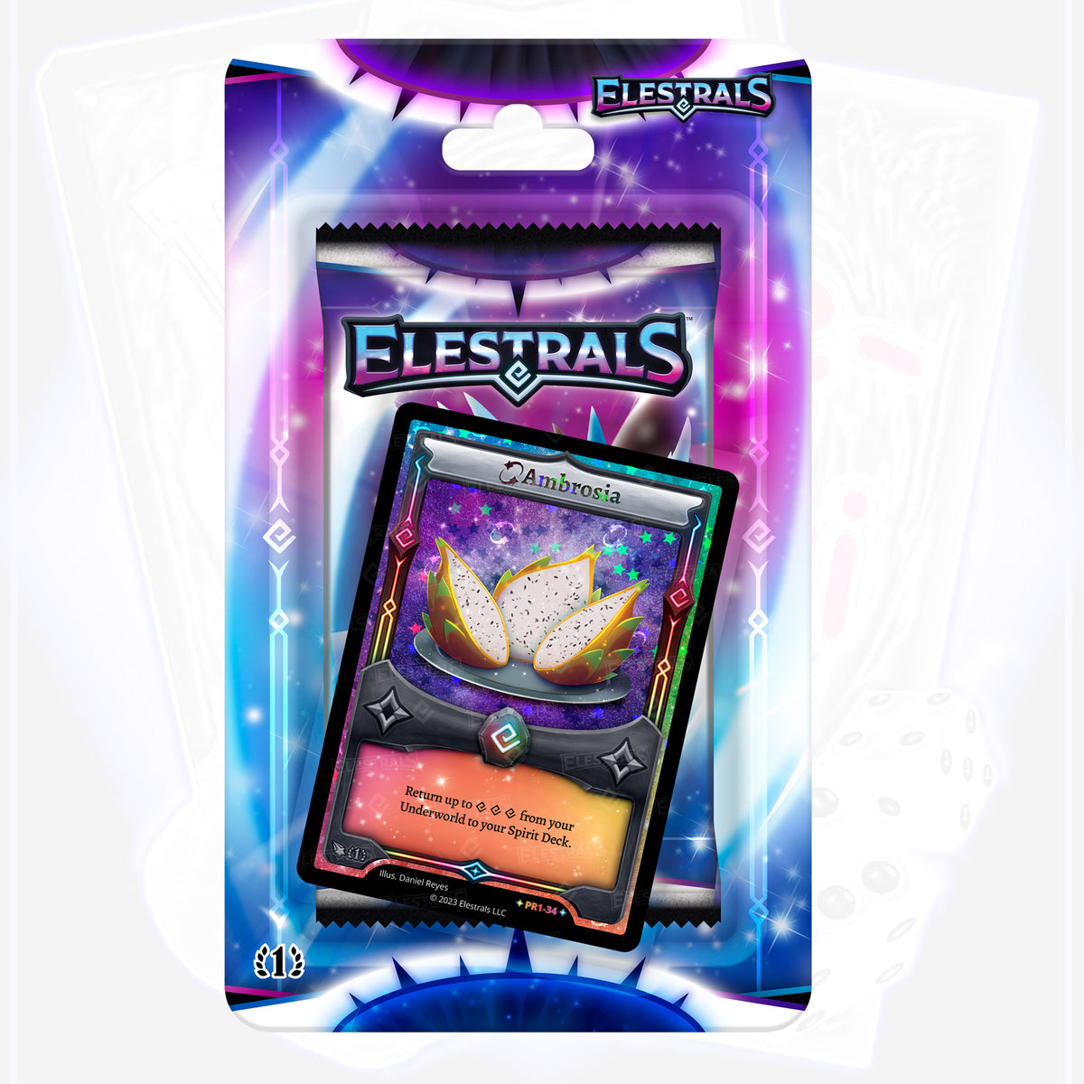 Elestrals Base Set Blister Pack mit Stellar Ambrosia (EN)