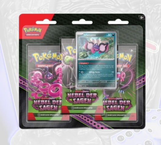 Pokémon Nebel der Sagen 3-Pack-Blister (DE) - KP06.5