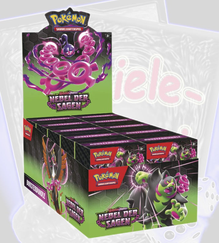 Pokémon Nebel der Sagen Booster Bundle (DE) KP06.5 SFA Display