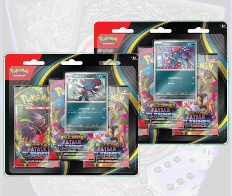 Pokémon Fatale Flammen 3-Pack Blister (DE) - PFL